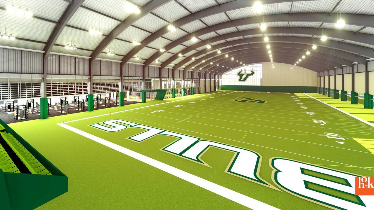 Usf Unveils Plans For New 40 Million Football Facility With Indoor Practice Field Orlando Sentinel