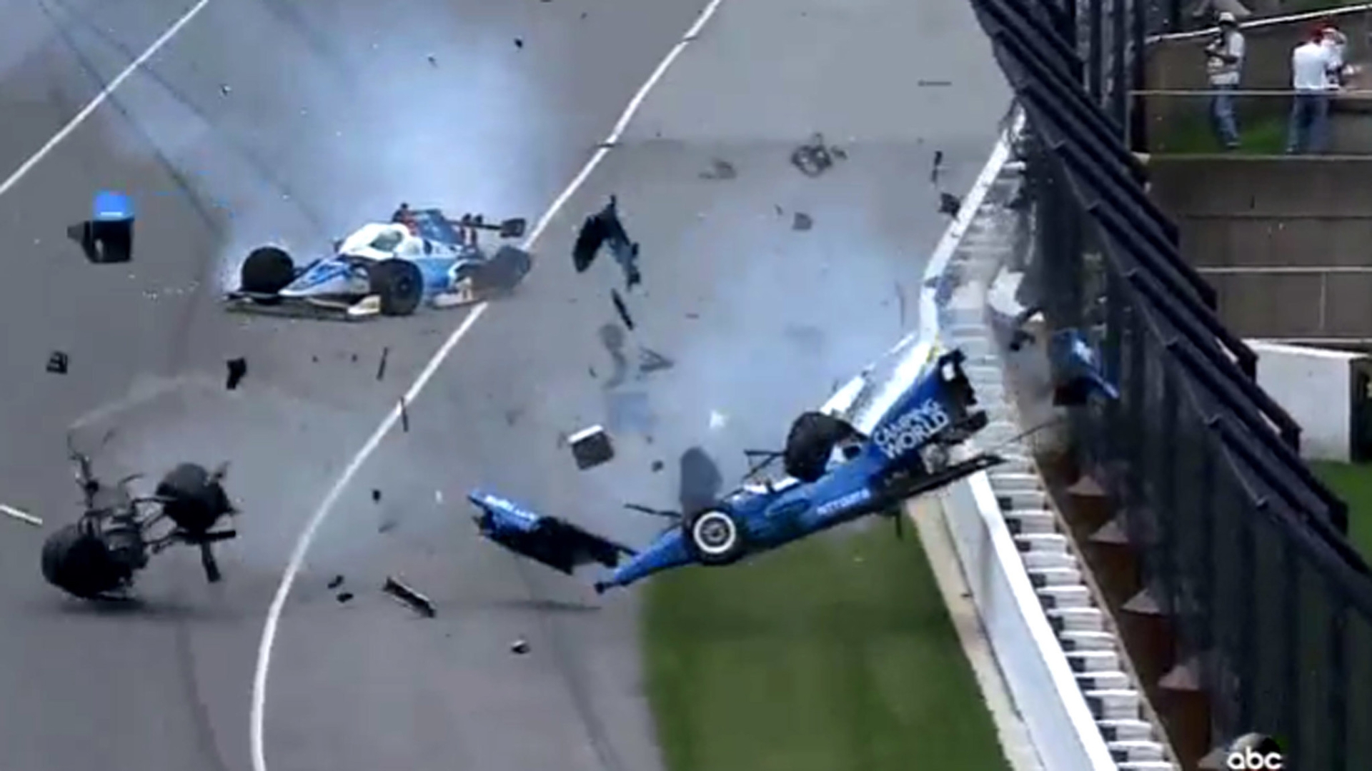 Video Watch Scott Dixon S Terrifying Indy 500 Crash South Florida Sun Sentinel