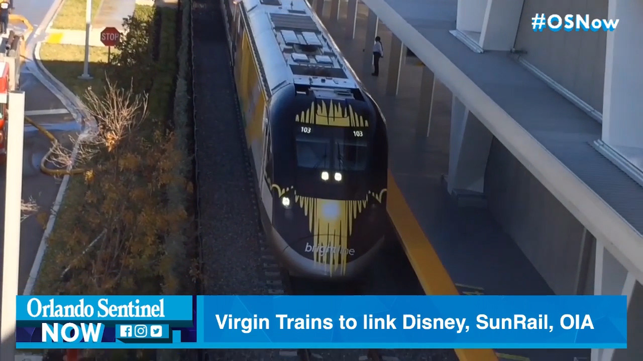 Virgin Trains Plans To Link With Disney World Sunrail At Same Time As Orlando International Airport Orlando Sentinel